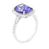 Image 6 : 14KT White Gold 3.83ct Tanzanite and Diamond Ring