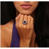 Image 3 : 14KT White Gold 5.21ct Tanzanite and Diamond Ring