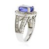 Image 6 : 14KT White Gold 5.21ct Tanzanite and Diamond Ring
