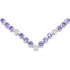 Image 4 : 14KT White Gold 15.40ctw Tanzanite and Diamond Necklace