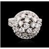 Image 3 : 14KT White Gold 2.70ctw Diamond Ring