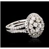 Image 4 : 14KT White Gold 2.70ctw Diamond Ring