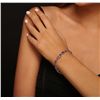 Image 5 : 14KT White Gold 14.98ctw Tanzanite and Diamond Bracelet