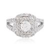 Image 1 : 14KT White Gold 1.11ctw Diamond Ring