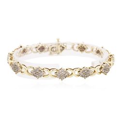 10KT Yellow Gold 2.00ctw Diamond Bracelet