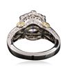 Image 7 : 18KT Two-Tone Gold 5.03ctw Diamond Ring