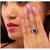 Image 5 : 14KT White Gold 1.97ct Rubellite and Diamond Ring