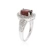 Image 6 : 14KT White Gold 2.03ct Rubellite and Diamond Ring