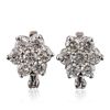 Image 3 : 14KT White Gold 3.04ctw Diamond Earrings