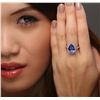Image 4 : 14KT White Gold 5.93ct Tanzanite and Diamond Ring