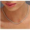 Image 2 : 18KT White Gold 3.54ctw Diamond Necklace