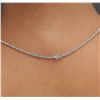 Image 6 : 18KT White Gold 3.54ctw Diamond Necklace