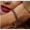 Image 5 : 14KT Yellow Gold 28.98ctw Ruby and Diamond Bracelet