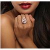 Image 6 : 14KT Rose Gold 9.41ct Morganite and Diamond Ring