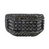 Image 3 : 14KT Black Gold 2.40ctw Black Diamond Ring