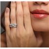 Image 1 : 18KT White Gold 1.84ctw Diamond Wedding Ring Set