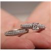 Image 7 : 18KT White Gold 1.84ctw Diamond Wedding Ring Set
