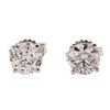 Image 1 : 14KT White Gold 2.15ctw Diamond Solitaire Earrings