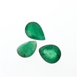 3.16cts. Pear Cut Natural Emerald Parcel