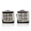 Image 1 : 14KT White Gold 0.64ctw Diamond Stud Earrings