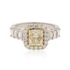 Image 1 : 18KT Two-Tone Gold 3.00ctw Diamond Ring