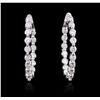 Image 3 : 14KT White Gold 1.83ctw Diamond Earrings