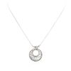 Image 3 : 14KT White Gold 2.17ctw Diamond Pendant With Chain