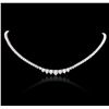 Image 3 : 14KT White Gold 2.90ctw Diamond Necklace