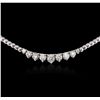 Image 4 : 14KT White Gold 2.90ctw Diamond Necklace