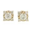 Image 1 : 14KT Yellow Gold 1.62ctw Diamond Earrings