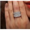 Image 1 : 14KT White Gold 4.34ctw Diamond Ring