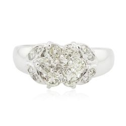 14KT White Gold 0.65ctw Diamond Ring