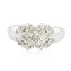 Image 1 : 14KT White Gold 0.65ctw Diamond Ring
