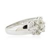 Image 2 : 14KT White Gold 0.65ctw Diamond Ring