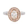 Image 1 : 14KT White Gold 1.45ctw Diamond Ring