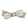 Image 2 : 18KT White Gold 3.66ctw Diamond Brooch