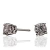 Image 2 : 14KT White Gold 1.44ctw Diamond Solitaire Earrings