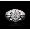 Image 3 : 14KT White Gold 0.69ctw Diamond Ring