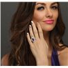 Image 1 : 14KT Yellow Gold 2.45ct Tanzanite and Diamond Ring