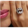 Image 1 : 14KT White Gold 8.73ct Aquamarine and Diamond Ring