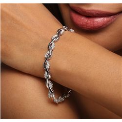 14KT White Gold 1.63ctw Diamond Bracelet