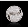 Image 3 : 14KT White Gold 1.57ctw Diamond Ring