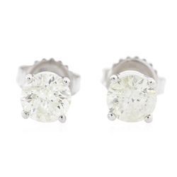 14KT White Gold 1.30ctw Diamond Stud Earrings