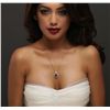 Image 2 : 14KT Yellow Gold 3.34ct Ruby and Diamond Pendant with Chain