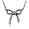 Image 1 : 14KT White Gold Bow Necklace