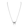 Image 2 : 14KT White Gold Bow Necklace