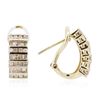 Image 2 : 10KT Yellow Gold 0.75ctw Diamond Earrings