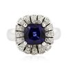 Image 3 : 14KT White Gold 2.25ct Tanzanite and Diamond Ring