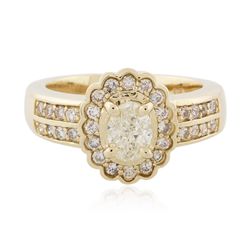 14KT Yellow Gold 1.23ctw Diamond Ring