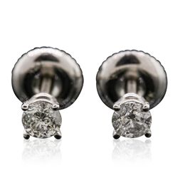 14KT White Gold 0.38ctw Diamond Stud Earrings